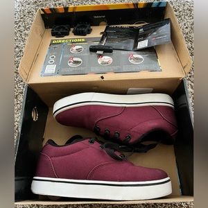 Burgundy Heelys